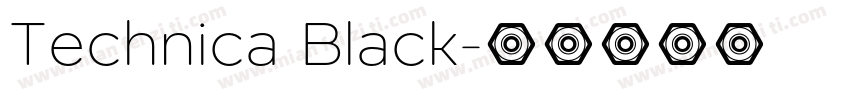 Technica Black字体转换